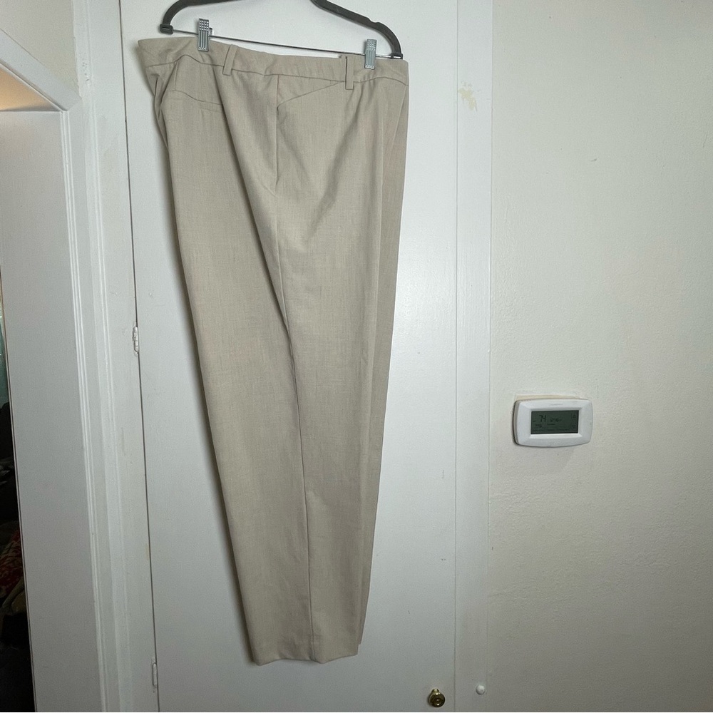 Coldwater Creek Light Tan Dress Pants Classic Straight-Leg 22W